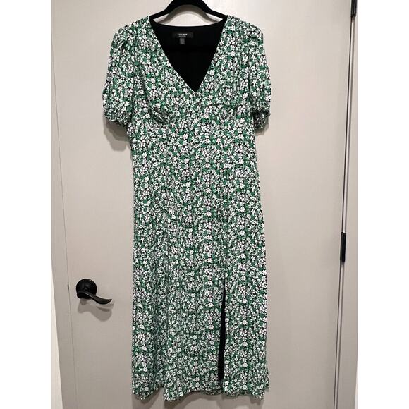 Ever New Melbourne Ditsy Milkmaid Midi Dress size AU14 US 10 empire babydoll - Picture 2 of 8
